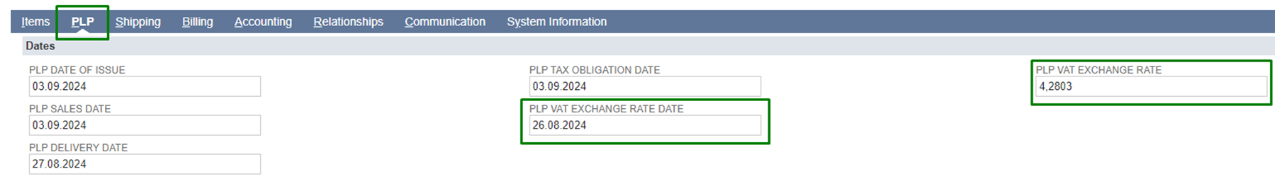 Aktualizacja kursu VAT na transakcji Credit Memo