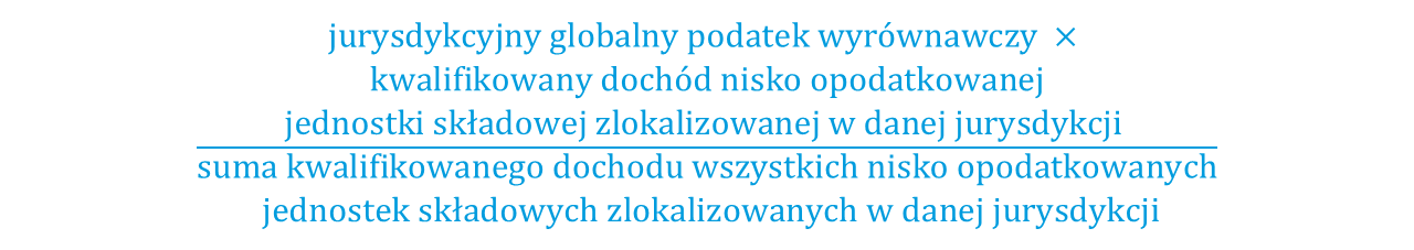 Wzór na jednostkowy globalny podatek wyrównawczy