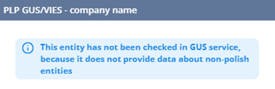 Usprawnienia w komunikatach dotyczących pobierania danych z systemu GUS i VIES