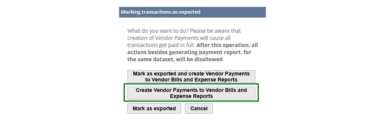 Vendor Payments to Vendor Bills and Expense Reports Oracle NetSuite